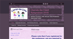 Desktop Screenshot of cherishthechildsymposium.com